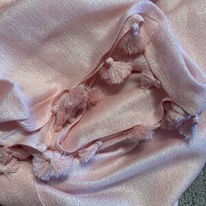 NWT Lilly Pulitzer Lana Scarf Pink with Tassels